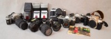 (5) Canon Cameras & (7) Assorted Lenses