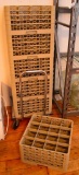 (6)bargreen Ellingson Dishwasher Racks & Metro Cart