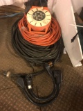 (3) Large Gauge Extension Cords, (2) 220 Pigtails, Electrical Receptical Box, &(2)crimpers/stripper