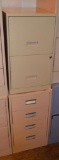 2-drawer Filing Cabinet & 4-drawer Filing Cabinet