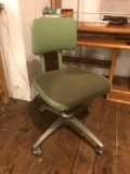 Green Padded Desk Chair