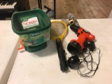 Hand Held Spreader, Sprinkler, Electric Fly Swatter, Black & Decker Drill