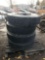 (4) 10.00r20 Tires W/ Stud Pilot Wheels