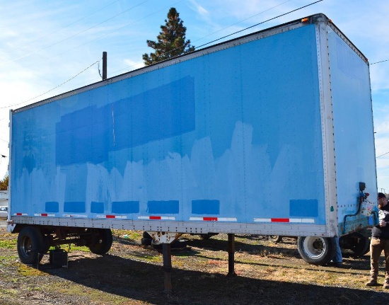 1993 28' Alloy Truck Trailer W/ Wooden Deck