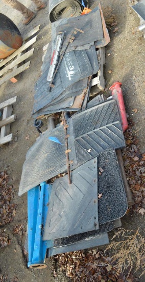 Two Pallets Of Used Mud Flaps