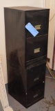 (2) 2-drawer Metal Filing Cabinets