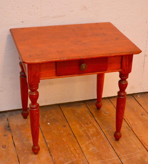 Children's Single Drawer Pine Desk