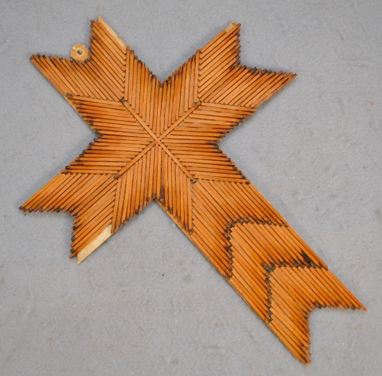 Prison Art Match Stick Cross