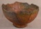 Tony Evans(american 1942-2009) 62 Raku Pottery Bowl