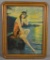 Vintage Framed Print Of Pin Up Native American Women