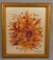 Dried Floral Art By Mary Jane Redet 1976 Framed