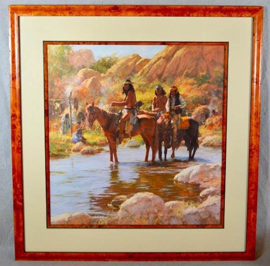 Howard Terpning "Soldier Hat" Limited Lithograph #719/1000, Signed