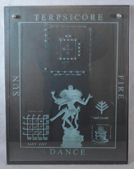 Dennis Evans & Nancy Mee "terpsicore" Etched & Frosted Glass