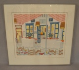 My Konos Suit Seriograph Signed Thomas Mcknight No.94/125 Framed & Matted Under Glass