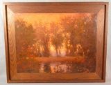 June Stratton Framed Oil Painting