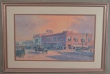 W.M. Jasper Framed Print Of Downtown Walla Walla