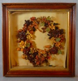 Harvest Wreath In Shadow Box