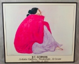 Rudolph Carl Gorman Framed Print Of Lady Sitting