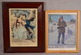 Framed 1933 L.L. Bean & Robert Burns & His Highland Mary