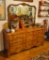 Thomasville Mirror Backed Chest Of Drawers & Night Stand