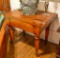 Ralph Lauren Single Drawer Distressed Wood Style Table