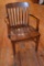 High Point Bending & Chair Co. Walnut Armchair W/ Saddle Seat