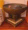 Pedestal Bowl W/ Decorative Marble Trim