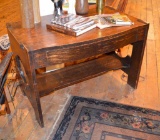 Arts & Crafts Solid Oak Library Table Circa 1915