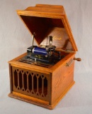 Edison Amberola Eight, Cylinder Phonograph In Oak Case