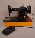 1955 Singer Model 99k Sewing Machine W/ Box