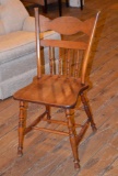 Antique Hand Tooled East Coast Spindle Back Chair