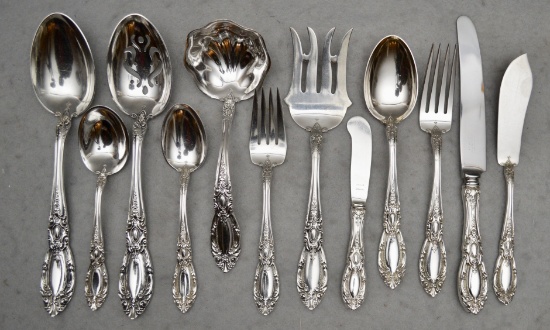 Towle, "King Richard" Pattern Sterling Silver Flatware Set