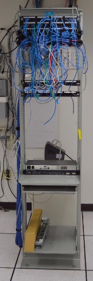 Server Rack Hp Pro Curve Switch 4000m/8000m Power Supply W/ Apc Back Up Power Supply