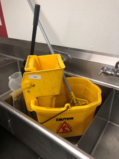 Harper Mop Bucket,(2) Mops & Floor Squeegee