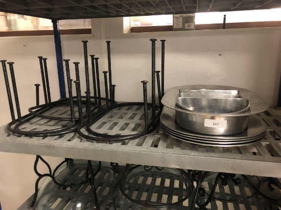 (5) Catering Platters w/ Stands
