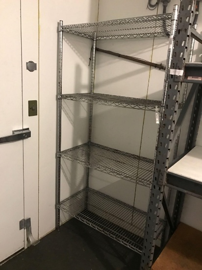 Chrome Wire Shelving Unit