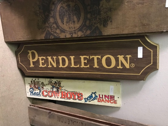 Trademark Registered Pendleton sign