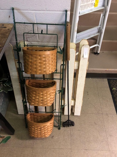 Picketfence three basket plant hanger and OWC brand