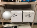 Six illuminated white ball lights