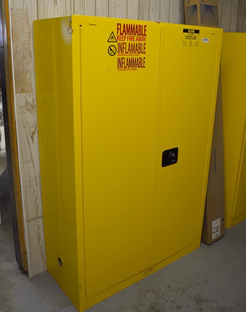 Uline H 1564s Y Flammable Liquid Storage Cabinet Industrial