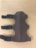 (103) Martin Archery Brown Leather Arm Guards w/ Snap