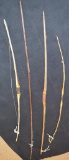 (4) Primitive Longbows From Martins Personal Collection