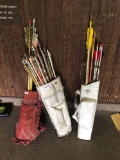Martin Archery Personal Collection Vintage Quivers w/ Arrows