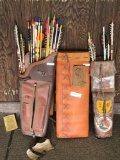 Martin Archery Personal Collection Vintage Quivers w/ Arrows