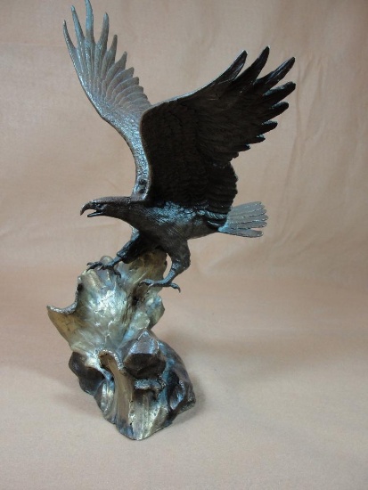 - Van Ruyckeveit -"Wings of Glory" Bronze Sculpture 11" H.