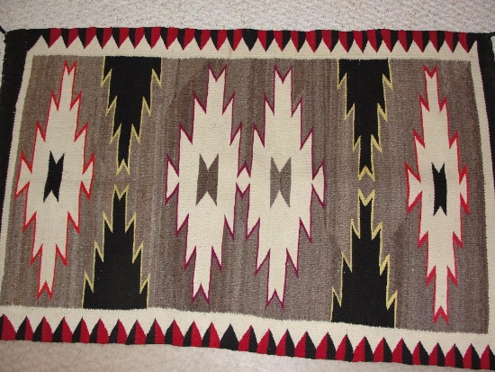 Navajo red mesa rug circa 1930's, 26" x 41"