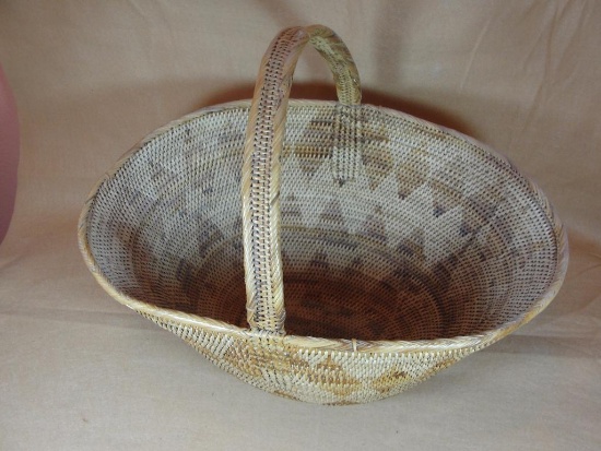 Oval Handled Basket - 14" High