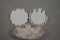 3 Piece Milk Glass and Decorative Plate