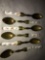 Set of 6 Spoons w/ Porcelain Handles