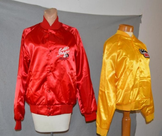 "Red Eddies Fabulous 50's" (Sz Med) & "Hot August Niahts" (Sz Sm) Nylon Jackets